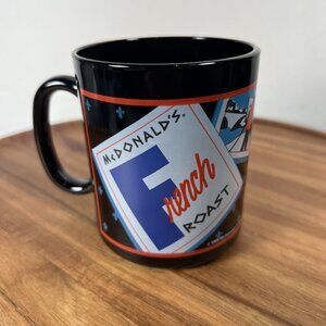 Vintage 1989 McDonalds French Roast Black Coffee Cup France